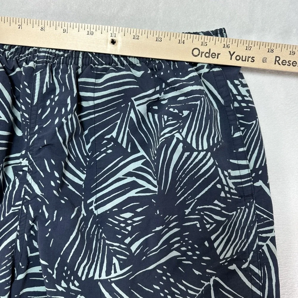 Patagonia Baggies Shorts Men's Large Swim Trunks Palm Leaf Drawstring‎ Pockets